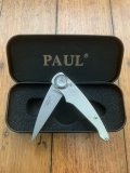 Lone Wolf Knives USA PAUL Perfecto Locking Folding Knife with gift Tin