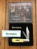 Remington made in USA Traditions Yellow Barlow Twin Blade Folding Knife