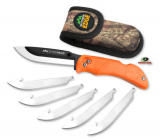 Outdoor Edge Razor Pro Blaze Orange Replaceable Blade Skinning Knife With Pouch