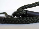 Dog Lead: Olive Green Country Classic Deluxe Slip Lead, 16mm thick, 1m long