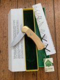 Puma Knife: Puma Original 1982 4 Star Folding Lock Blade Knife with Ivory Micarta Handle in Original Box #16281