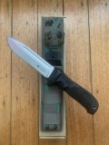 Kizlyar Knife: Kizlyar Original AUS-8 Dominus Part Serrated Blade with Kraton Handle