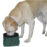 Avery EZ-Stor Collapsible Dog Bowl or Water Bowl in Dark Khaki