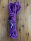 Long Dog Lead: Professional 20 metre Dog Trainer Purple-Blue Fleck Long Lead Large Clip