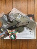 ESEE Knives- ESEE-3 Knife with Ivory Beige Micarta Handle & OD Green Kydex Sheath