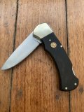 Puma Knife: Puma Original 1977 4 Star Folding Lock Blade Knife with Black Ebony Micarta Handle #29771
