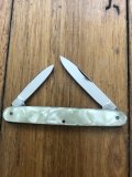 Linder Classic German Pocket Knife Model 1, Imitation Mother-of-Pearl Handle