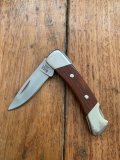 Buck Knife: 2006 Buck 505 Knight Small Single Blade Pocket Knife With Rosewood Handle