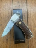 Puma Knife: Puma 2025  Date Stamp 4 Star Full Sized Folding Lock Knife with Stag Antler Handle