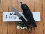 SOG Vintage Original SEKI JAPAN M37 SEAL PUP Knife with Kydex Tactical sheath & White Box