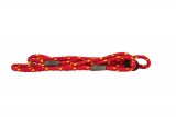 Dog Lead: Red/Yellow-flecked Deluxe Slip Lead, 8mm thick, 1.5m long