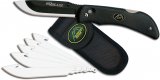 Outdoor Edge Razor Pro Black Replaceable Blade Skinning Knife With Pouch