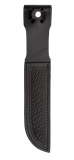 Knife Sheath: Black Leather Sheath - 7 inches