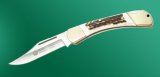 Puma Knife: Puma Duke Folding Knife with Stag Antler Handle