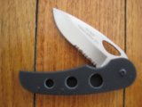 Ka-Bar Knife: Kabar Limited Edition Folding Knife No1 with part serrated blade