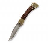 Buck Knife: Buck 110 Hunter Folding Lock Knife with Leather Pouch