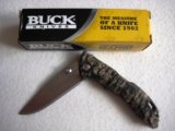 Buck Knife: Buck Bantum Camo Handled Lock Knife