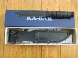 Ka-Bar Knife: Kabar Black Short straight blade USA Knife
