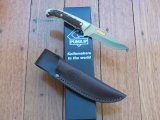 Puma Knife: Puma IP Catamount Stag Fixed Blade Hunting Knife with Leather Sheath