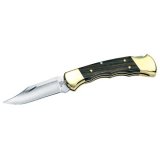 Buck Knife: Buck Ranger Folding Lock Knife with Finger Groove Model 112FG