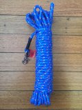 Long Dog Lead: Professional 20 metre Dog Trainer Blue Fleck Lead