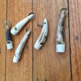 Whistle: Sambar Deer Antler Tip Dog Whistle with Lanyard ring