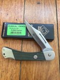 Puma Knife: PUMA Packer Folding Lock Knife With Khaki Green Handle.