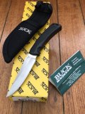 Buck Knife: Buck 475 Mini-Mentor Hunting Knife with Black Handle