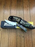 Buck Knife: Buck Mentor Fixed Blade Knife with Camo Handle & Camo Sheath