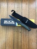 Buck Knife: Buck Short Tactical Nighthawk part serrated with Black/Green Handle