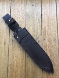 Puma Knife Sheath: Puma Original current model Waidblatt Dark Brown Leather Knife Sheath