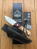 Puma Knife: Puma IP Granada Olive Hunting Knife with Brown Leather Sheath