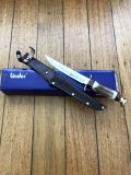 Linder Germany Large Vintage Scout Hunting Knife in Leather Sheath