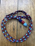 Lanyard: Special Edition Hand Made Coloured Leather Braided Rounded Single Whistle Lanyard