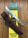 Puma Knife: Puma SGB Trail Guide Fixed Blade Knife with Stag Antler Handle