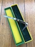 Puma Knife: Puma 1979 Bantam Folding Knife with Stag Antler Handle & Original Green & Yellow Box  #24972