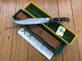 Puma Knife: 1989 Puma Mint condition Bowie knife with Stag Antler Handle in original Box