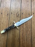 Sheffield English-made Wostenholm I*XL Bowie knife with Sambar Antler Handle