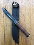 J.NOWILL & SONS  J.ADAMS SHEFFIELD ENGLAND BLACK BLADE ISRAELI COMMANDO KNIFE