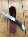 Schrade IXL Wostenholm Sheffield Made Small Lock Back Folding knife with Pouch #M0181
