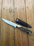 Puma Knife: Puma 1990's Jagdnicker Knife with Stag Handle & Sheath