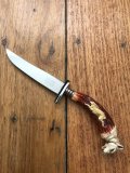German 1950's Mini Knife with LATLO Branded Blade & Carved Resin Handle