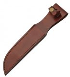 Knife Sheath: Brown Leather Sheath - 7 inches