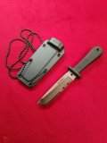 COLD STEEL Japanese Para-Edge Mini Tanto Neck Knife with Tactical Sheath