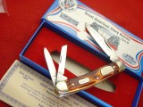 Boker USA made American Story II Hydro Electricity 3-5/8" LTD Split Spring Whittler Knife