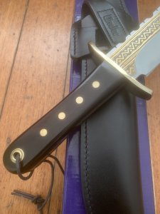 Linder YUKON Solingen Germany Big Bowie Knife