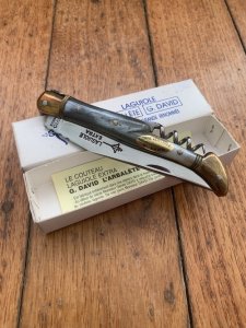 Laguiole French Made Circa 1980's 2 Piece Folding Knife Model #1004