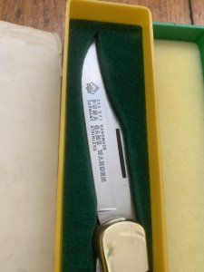 Puma Rare Model 971 Game Warden 1989 Saw and Blade Folding Knife with original box & Paperwork #45982