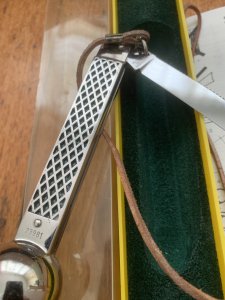 Puma Knife: Puma Vintage 1989 Fishermans Knife in Original Box with Sharpening Paperwork