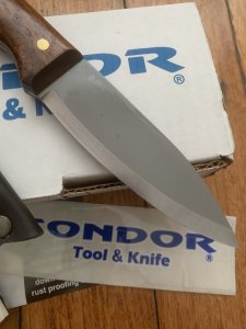 Condor Tool & Knife Company El Salvador BUSHLORE Knife with Leather Sheath